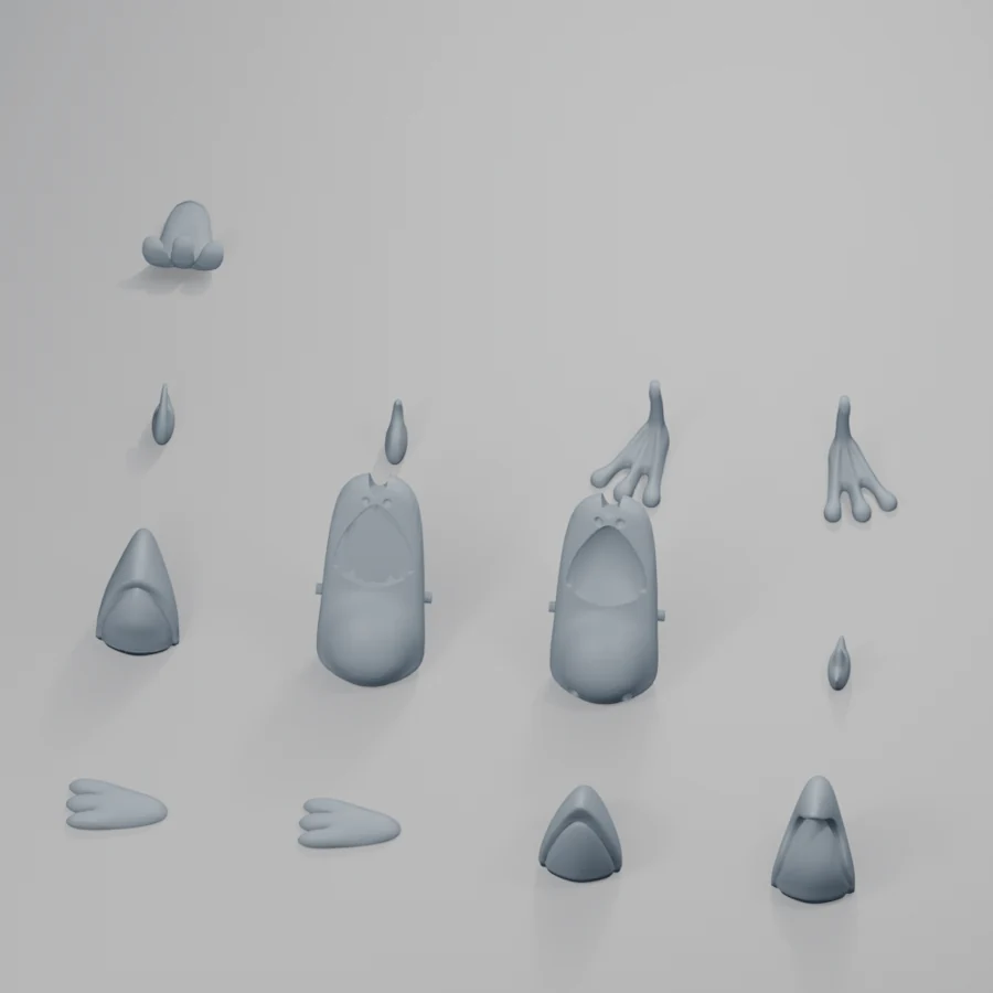 Les poules — figurines