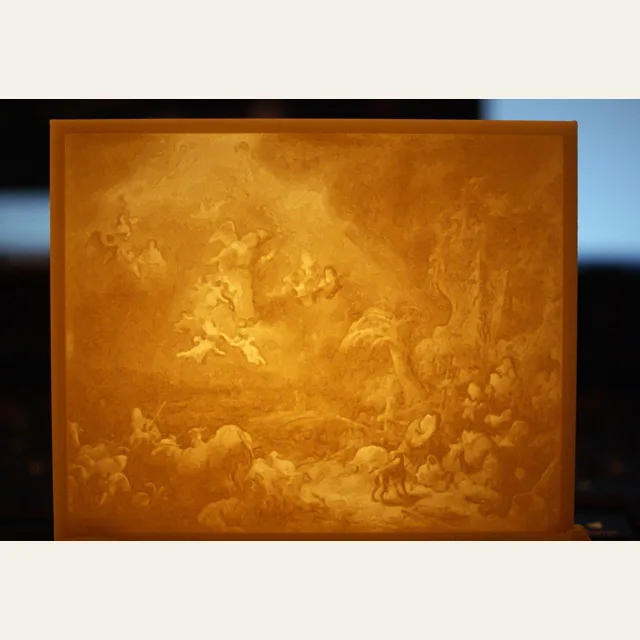 Christmas decor - "Angels Announcing the Birth of Christ to the Shepherds" by Govert Flinck