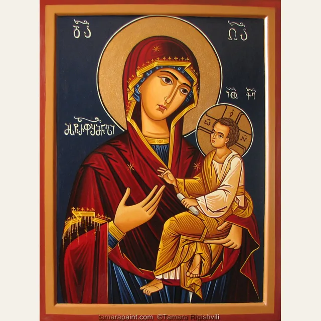 Christian Mother Mary Orthodox Icon Relief