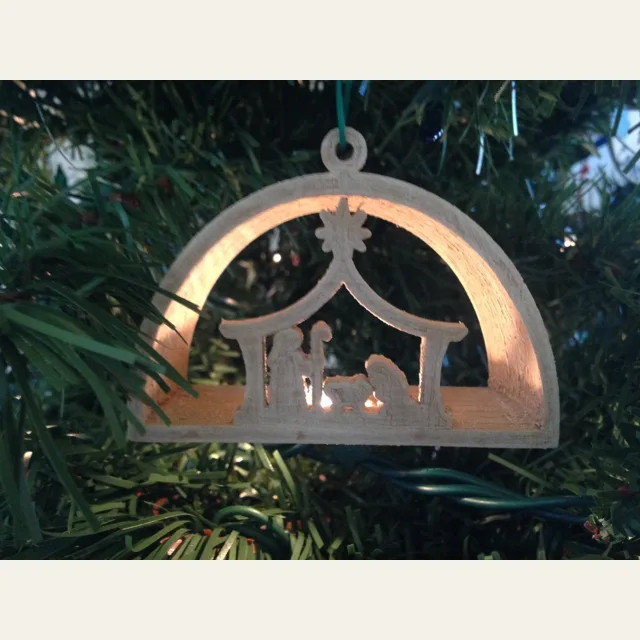 Nativity Manger Ornament