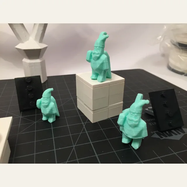 Santa low-poly figurine