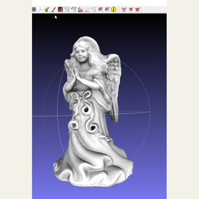 MakerBot ThriftStore Angel Remix with fpertl Praying Hands