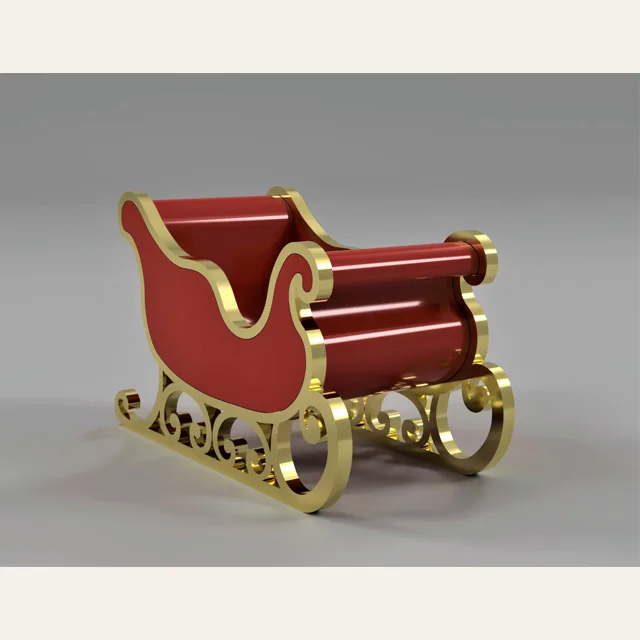 Santa's Sleigh (3 Piece Print)