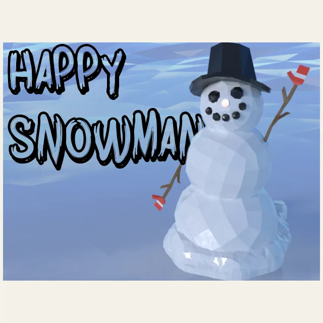A Happy Little Snowman