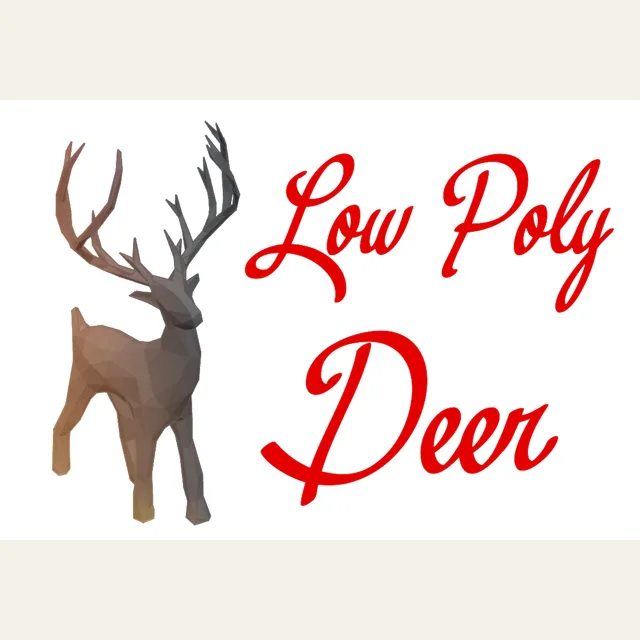 Low Poly Reindeer