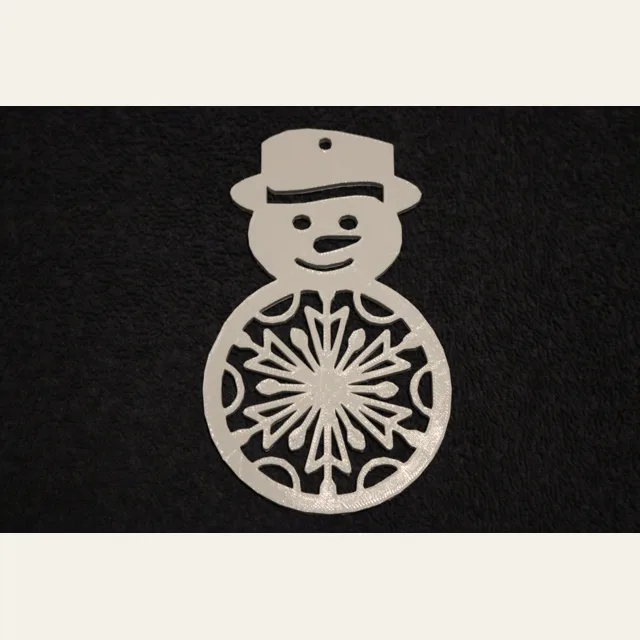 Snowman with Snowflake