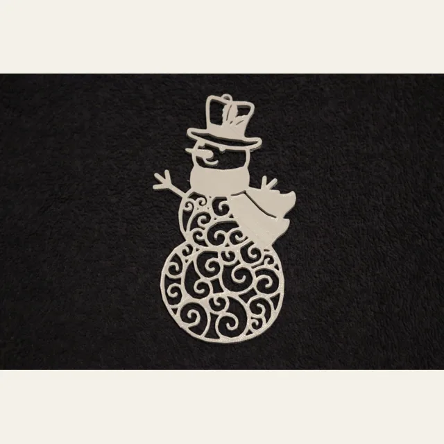 Snowman with Swirls