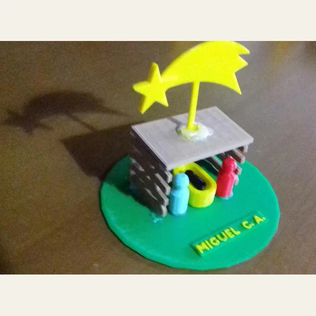 Minimalist Nativity Scene