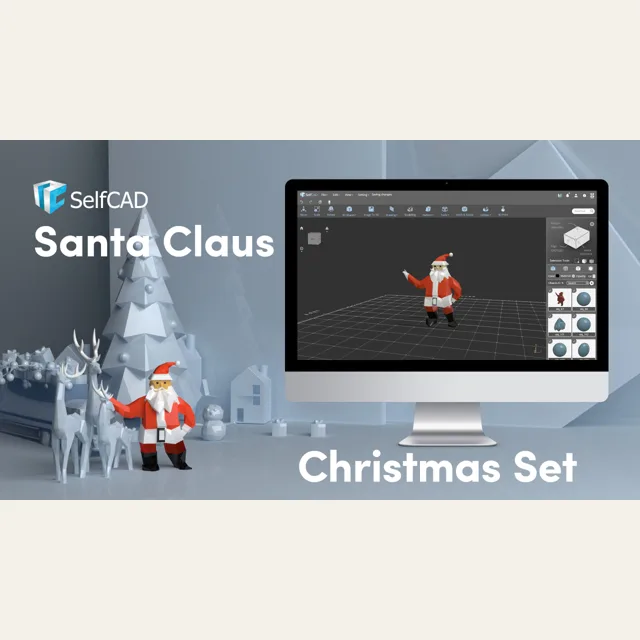 Low Poly Santa Claus