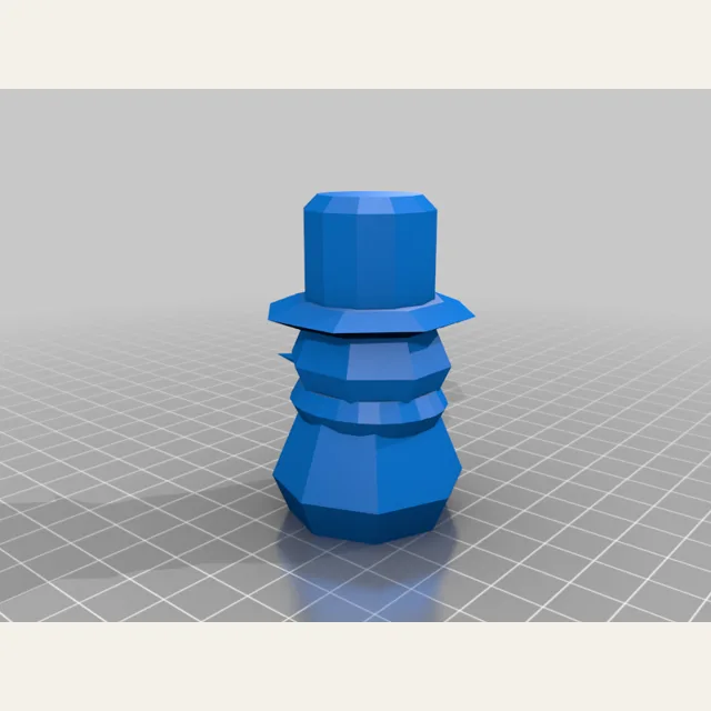 Low-Poly Snowman