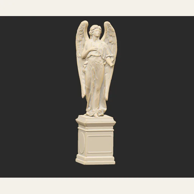 Damaged Angel Statue