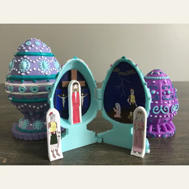Easter egg resurrection playset