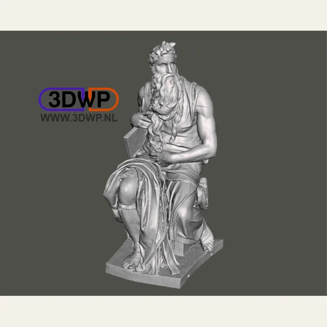 Moses By Michelangelo Sculpture (Statue 3D Scan)