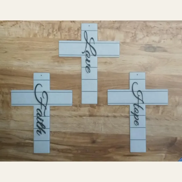 Love, Faith, Hope Crosses