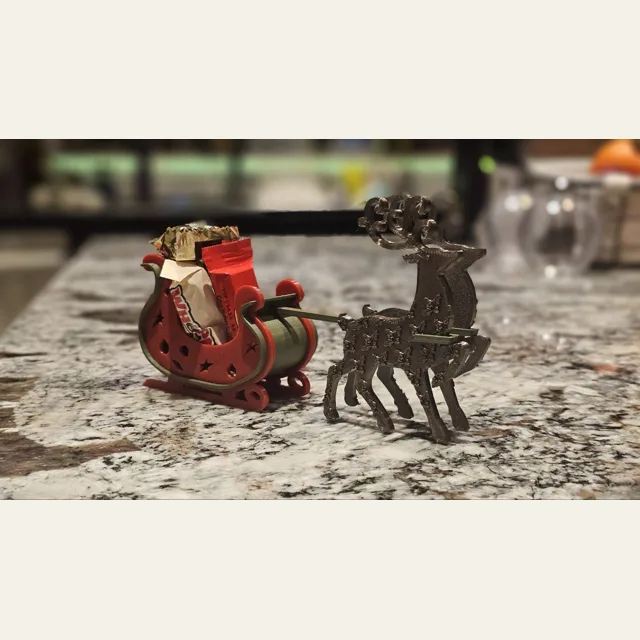 Christmas Sleigh and Deers