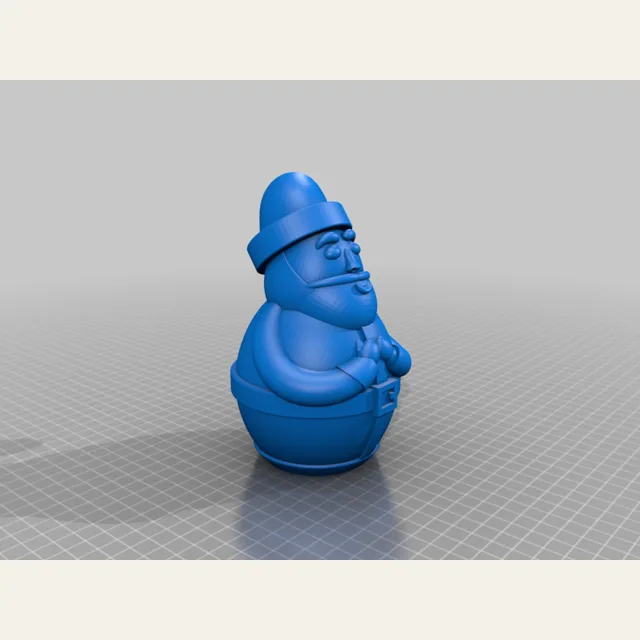 Free Standing Roly Poly Santa Claus