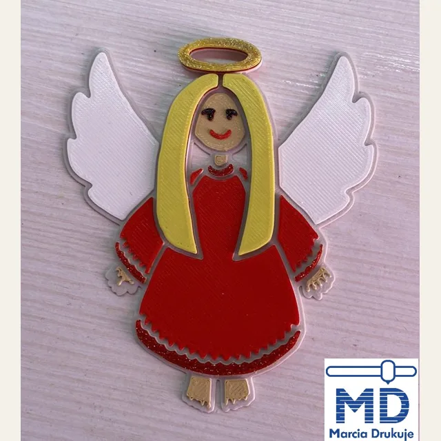 Multicolor Angel Christmas Tree Decoration