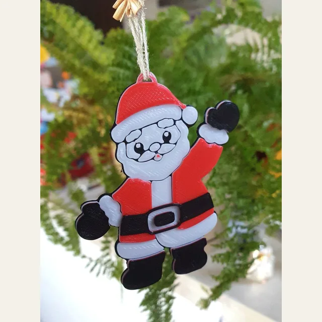 Santa Claus Christmas multicolor ornament