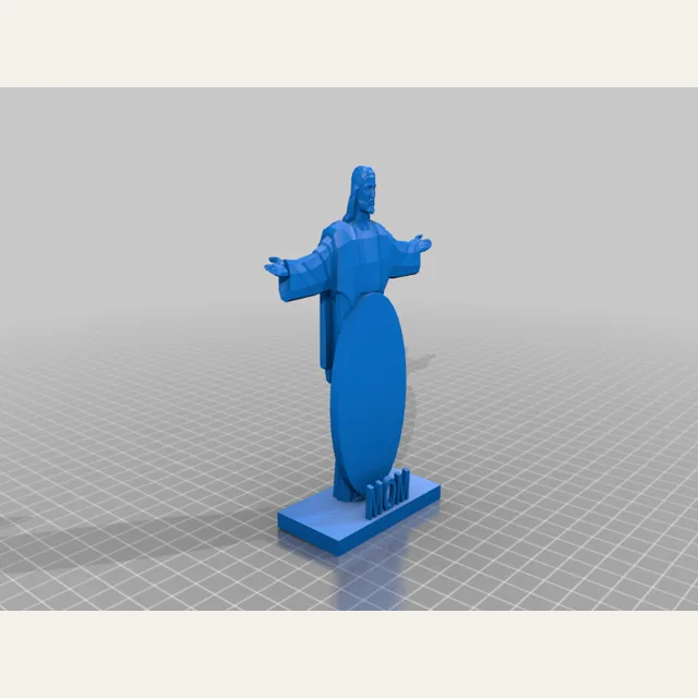 jesus christ statue with picture spot