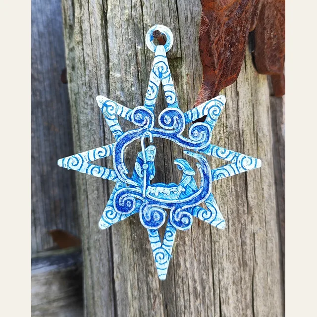 Nativity Star Christmas Ornament