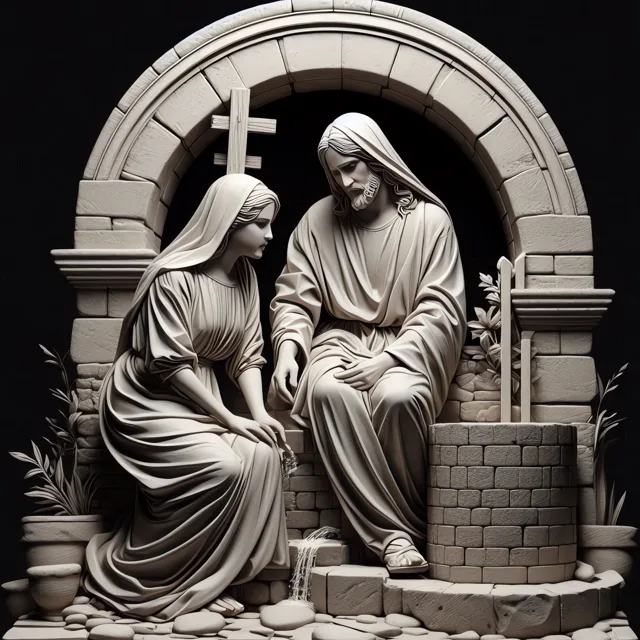 Jesus and the woman at the well