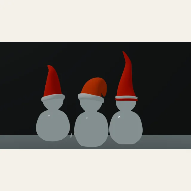 Holly santa figures