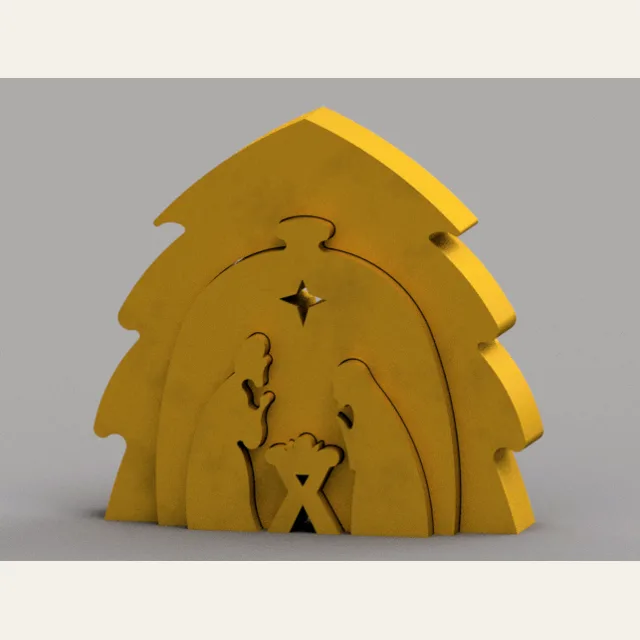 Nesting Nativity Scene