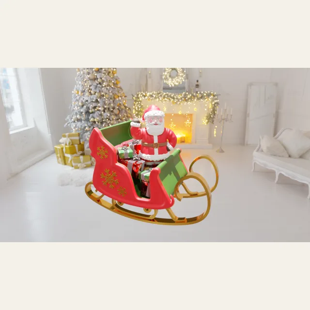 Rocking Sleigh with Santa
