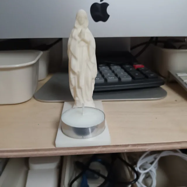 Presentoir_Vierge_Marie_avec_Bougie