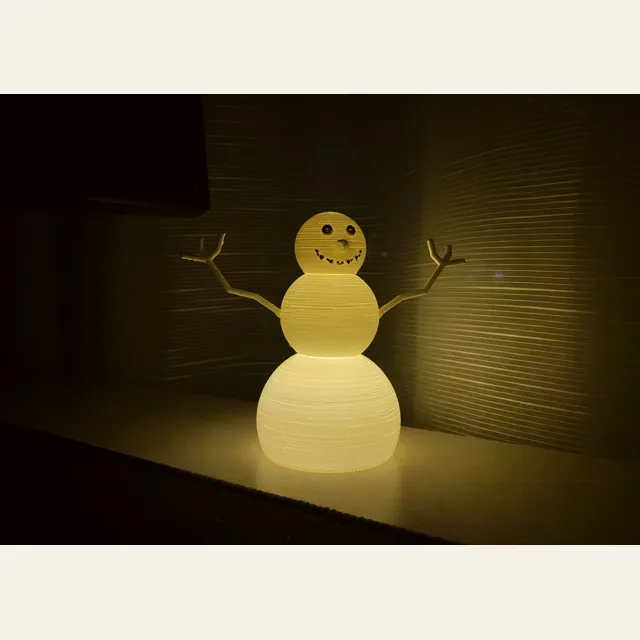 Glowing Snowman, winter decor