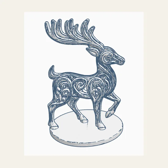 Ornate Reindeer Deer