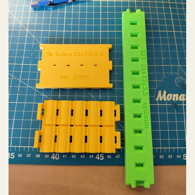 Moulage de tuiles pour santons - Tile molding