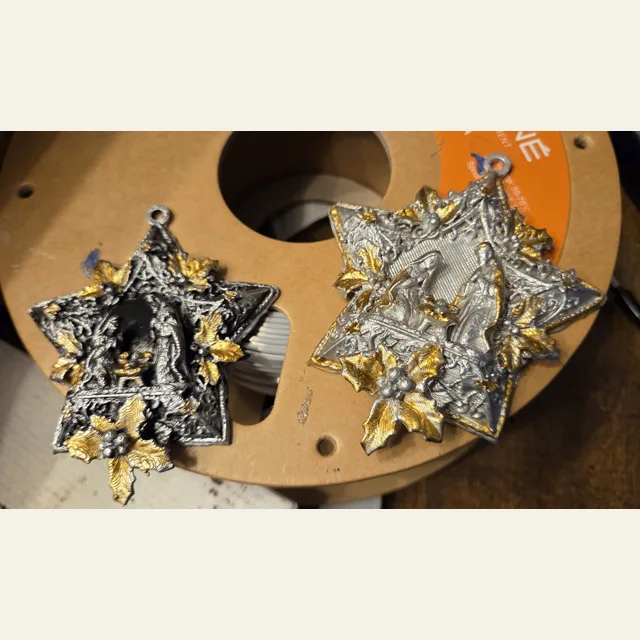 Nativity Star Christmas Ornament
