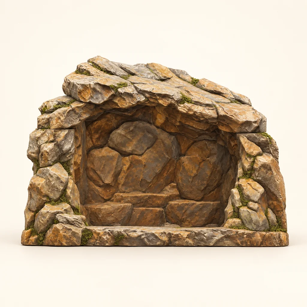 Grotta della Natività con tetto rimovibile — Idee per la pittura — Idee per la pittura