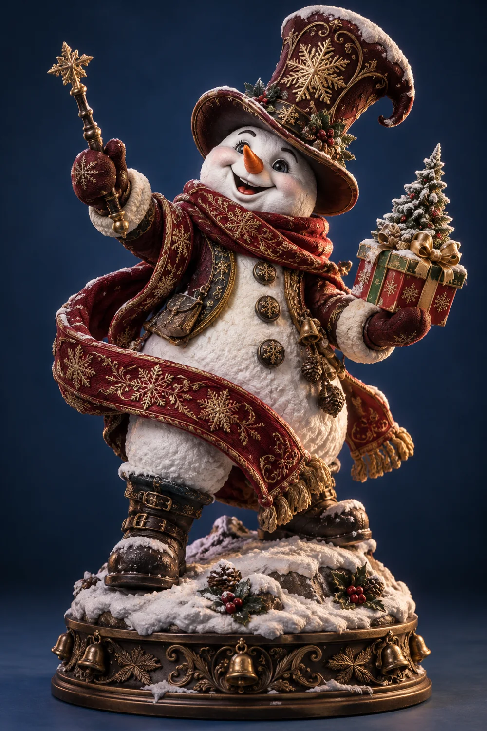 Le bonhomme de neige magicien
