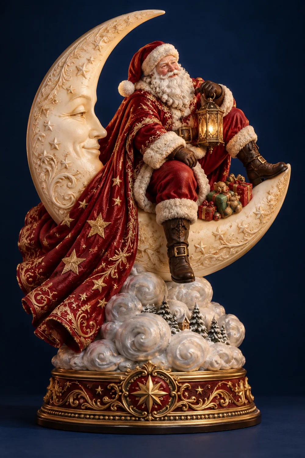 Le Père Noël sur sa lune